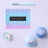 ブルーエレガント&ブラックグリッター チラシ (シングル)