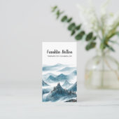 ブルーエレガント&ホワイトマウンテンズビューアポイントメント 名刺 (スタンド正面)