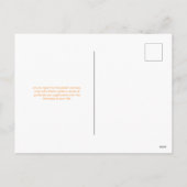 ブルーエレガント&金ゴールド（ユダヤ教）メノラーハヌカー シーズンポストカード (裏面)