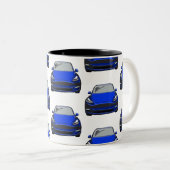 ブルーエレクトリックビークルSUVカー抱き枕 ツートーンマグカップ (正面右)