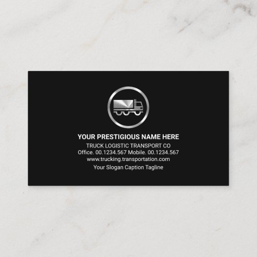 ブルーエレクトリック稲妻シルバートラック 名刺 (裏面)