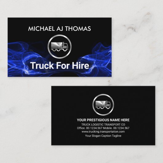 ブルーエレクトリック稲妻シルバートラック 名刺 (正面/裏面)