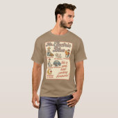 ブルーエレクトリック・アメリおもしろいカ・ボーンハート女性 Tシャツ (正面フル)