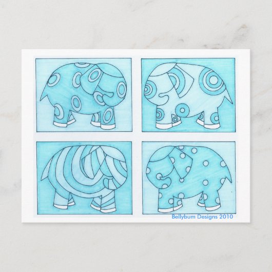 ブルーエレファンツ ポストカード (正面)
