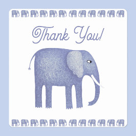 ブルーエレファントありがとう スクエアシール