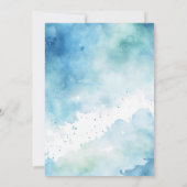 ブルーエレファントの最初の誕生日パーティー 招待状 (裏面)