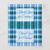 ブルーエレファントをテーマにした男の子のシャワーゲーム チラシ (裏面)