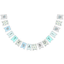 ブルーエレファントをテーマにした赤ちゃんシャワー