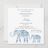 ブルーエレファントアンナプラシャン|ファーストライス 招待状 (正面)