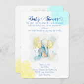 ブルーエレファントイラストレーション セーブザデート (正面/裏面)