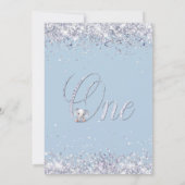 ブルーエレファントグリッター1st誕生日パーティー 招待状 (裏面)