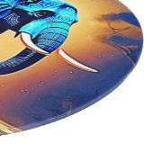 ブルーエレファントグローデザイン カッティングボード (角)