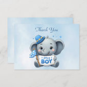 ブルーエレファントサンキューカード サンキューカード (正面/裏面)