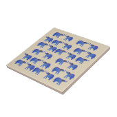 ブルーエレファントセラミック写真タイル タイル (側面)