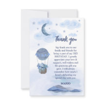 ブルーエレファントバルーンかわいい誕生日の少年