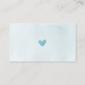 ブルーエレファントブックリクエスト赤ちゃんシャワーカード エンクロージャーカード (裏面)