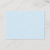 ブルーエレファントベイビーシャワーキャンディ推測ゲーム 名刺 (裏面)