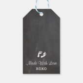 ブルーエレファントベイビーシャワーチョークありがとうありがとう ギフトタグ (裏面)