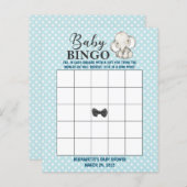 ブルーエレファントベイビーシャワービンゴ (正面/裏面)