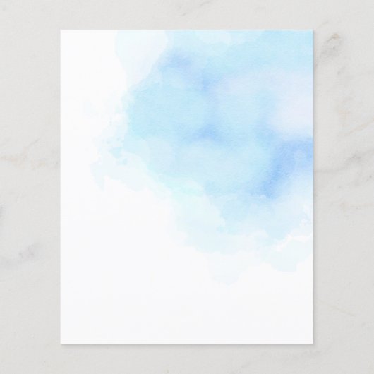 ブルーエレファントベイビーシャワー男の子バルーン (裏面)