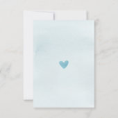 ブルーエレファントベビーシャワーメニュー 招待状 (裏面)