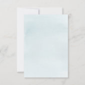 ブルーエレファントベビーシャワー招待状カード 招待状 (裏面)