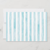 ブルーエレファントベビーシャワー招待状、少年 招待状 (裏面)