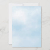 ブルーエレファントベビーシャワー招待状 招待状 (裏面)