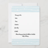 ブルーエレファントベビーシャワー 招待状 (裏面)