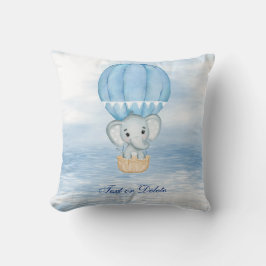 ブルーエレファントホットエアバルーン装飾用クッション クッション