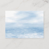 ブルーエレファントホットエアバルーン赤ちゃんシャワー エンクロージャーカード (裏面)