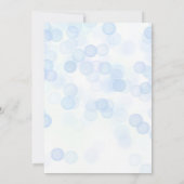 ブルーエレファントボーイ赤ちゃんシャワー招待状 招待状 (裏面)