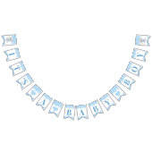 ブルーエレファントボーイ赤ちゃんシャワー男の子 バンティングフラッグ (全)