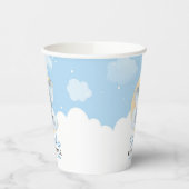 ブルーエレファントボーイ赤ちゃんシャワー誕生日 紙コップ (左)