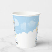 ブルーエレファントボーイ赤ちゃんシャワー誕生日 紙コップ (右)