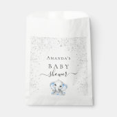 ブルーエレファントボーイ赤ちゃんシャワー フェイバーバッグ (正面)