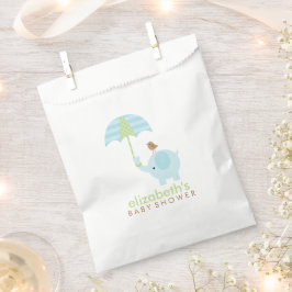 ブルーエレファントボーイ赤ちゃんシャワー フェイバーバッグ