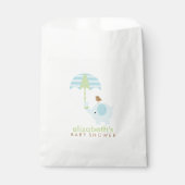 ブルーエレファントボーイ赤ちゃんシャワー フェイバーバッグ (正面)