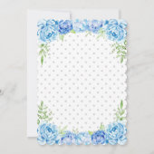 ブルーエレファントボーイ1st最初の2歳の誕生日パーティー 招待状 (裏面)