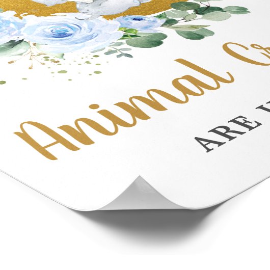 ブルーエレファントムーンクラッカーの数を推測 ポスター (角)