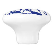 ブルーエレファントラインスケッチセラミックノブ セラミックノブ (側面)