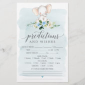 ブルーエレファント両面ベビシャワーゲーム (正面)