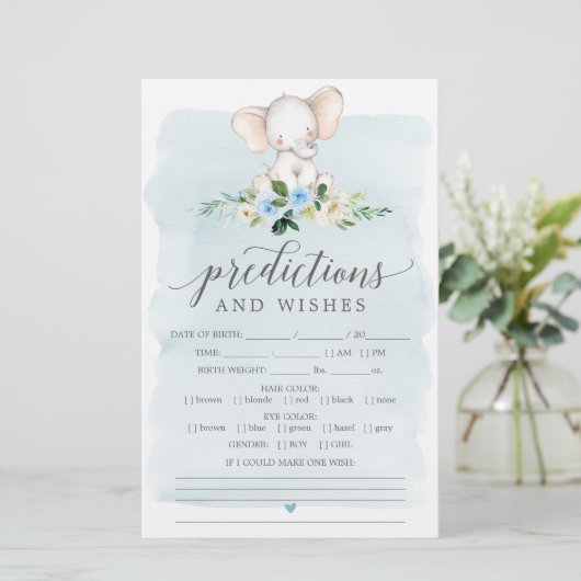 ブルーエレファント両面ベビシャワーゲーム (スタンド正面)