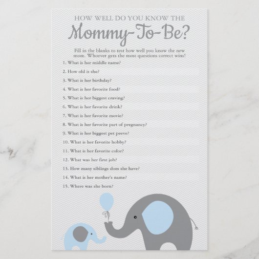 ブルーエレファント君はママのことをどれだけ知っているか チラシ (正面)