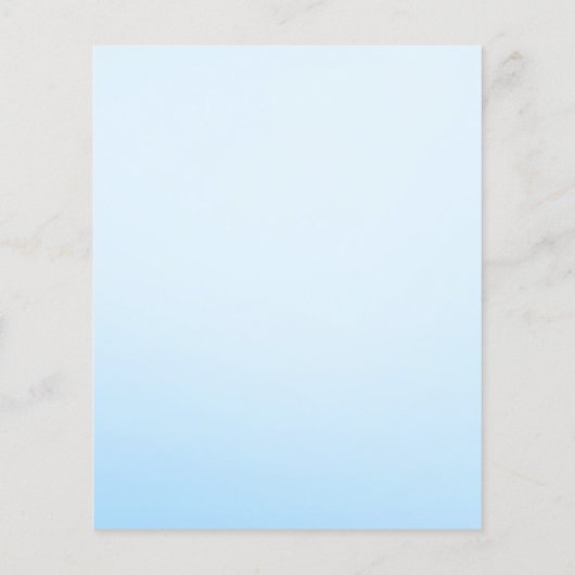 ブルーエレファント男の赤ちゃんシャワー予測ゲーム チラシ (裏面)