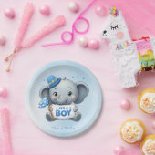 ブルーエレファント紙プレート ペーパープレート (パーティー)