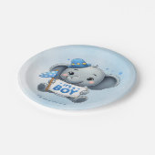 ブルーエレファント紙プレート ペーパープレート (アングル)