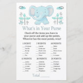 ブルーエレファント財布ゲームの中に何があるか (正面)