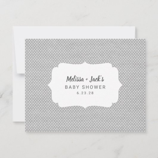 ブルーエレファント·ベビー·シャワー予測ゲーム 招待状 (裏面)