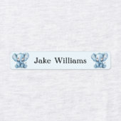 ブルーエレファント 子供 名前 ラベル (デザイン2)